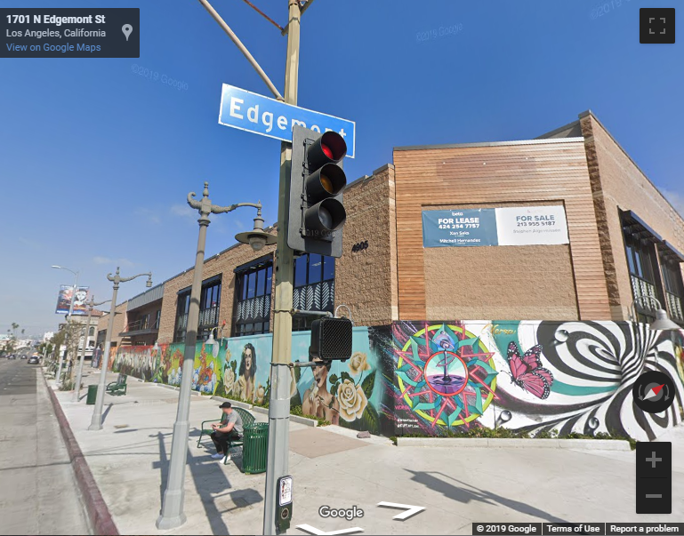 Google map of Hollywood and edgemont